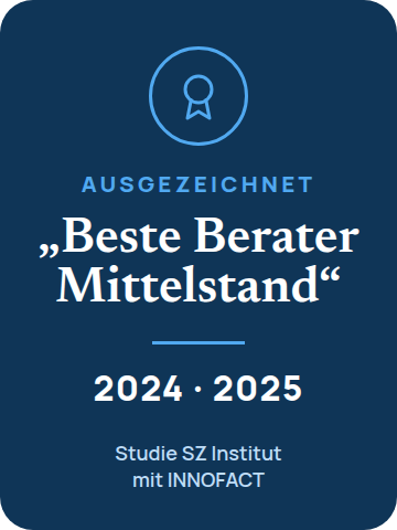 SZ Institut – Beste Berater Mittelstand 2025, HR Tech Consulting, ausgezeichnet von Innofact